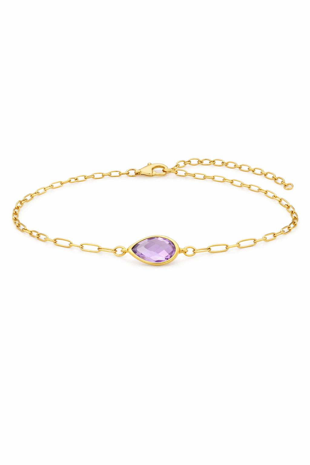 Amethyst 18k Gold Bracelet