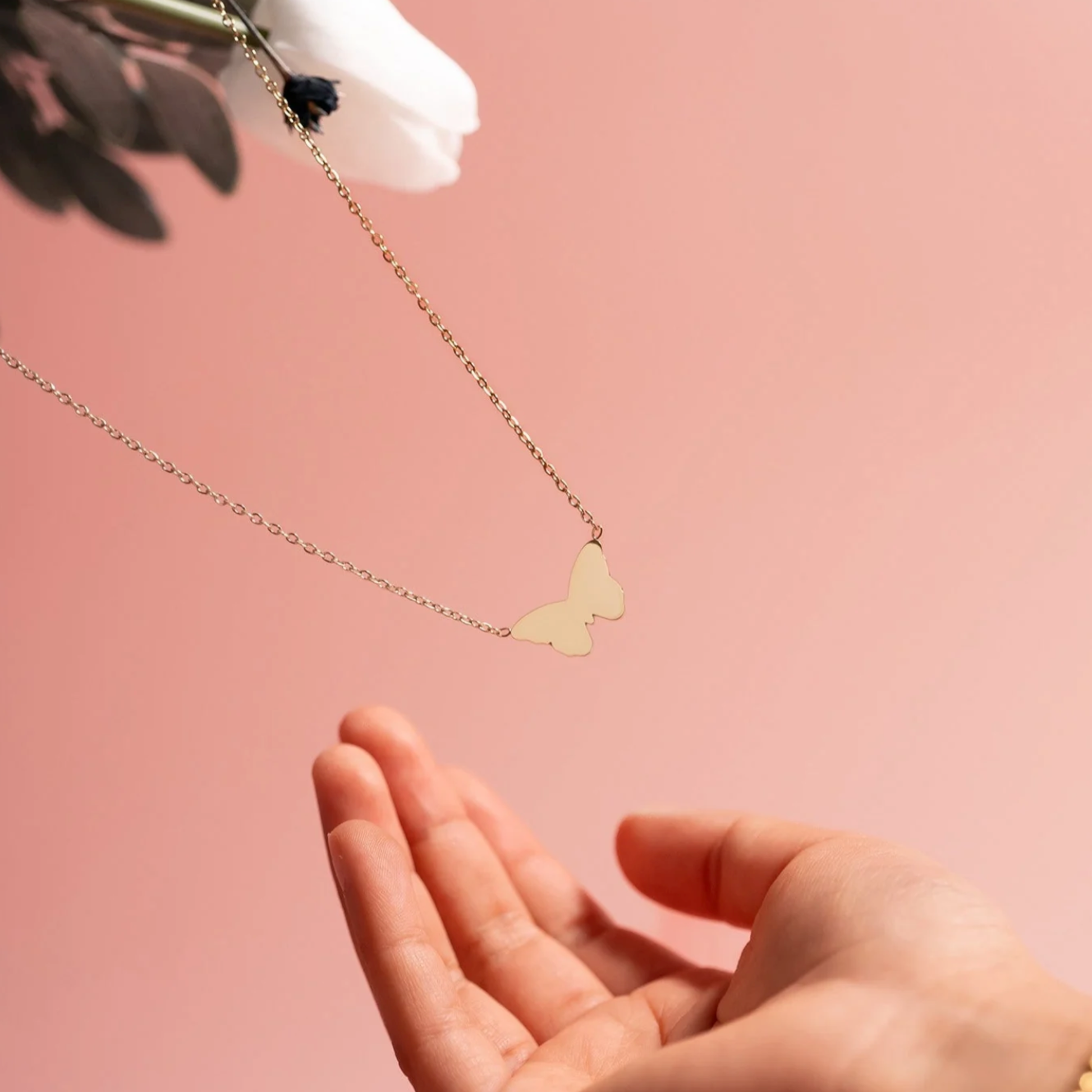 Metamorphosis Butterfly Necklace – 18K Gold Plated