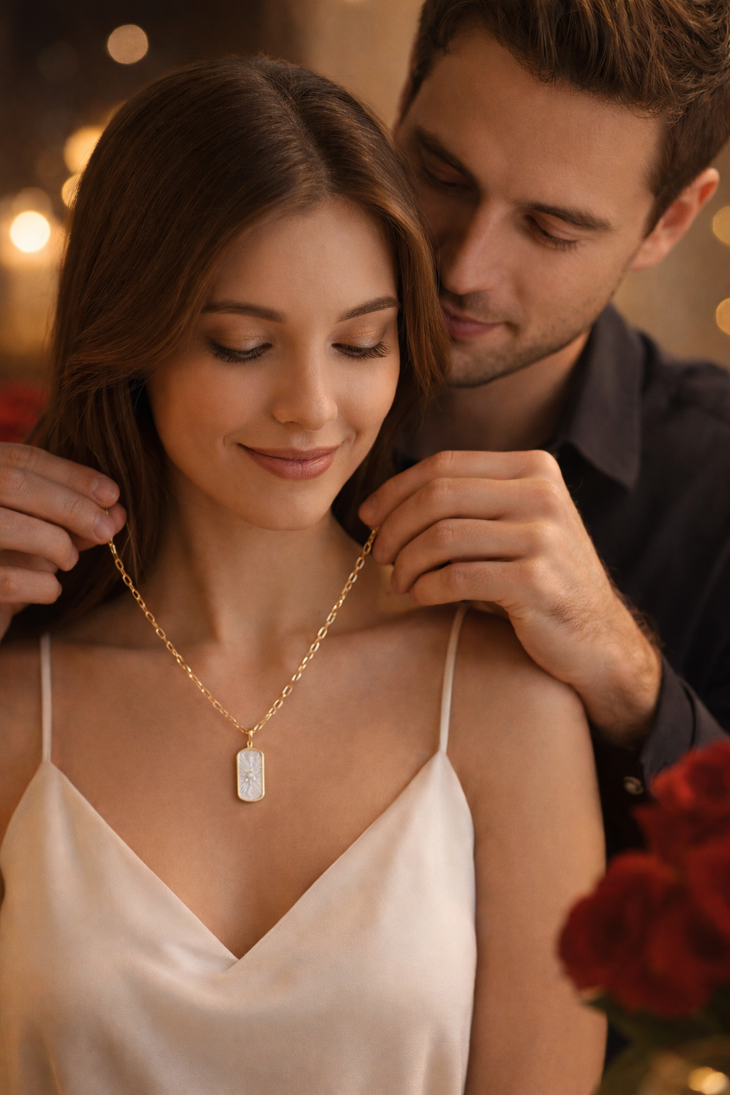 Mother Of The Cosmos - Mother Of Pearl and Abalone Shell Necklace