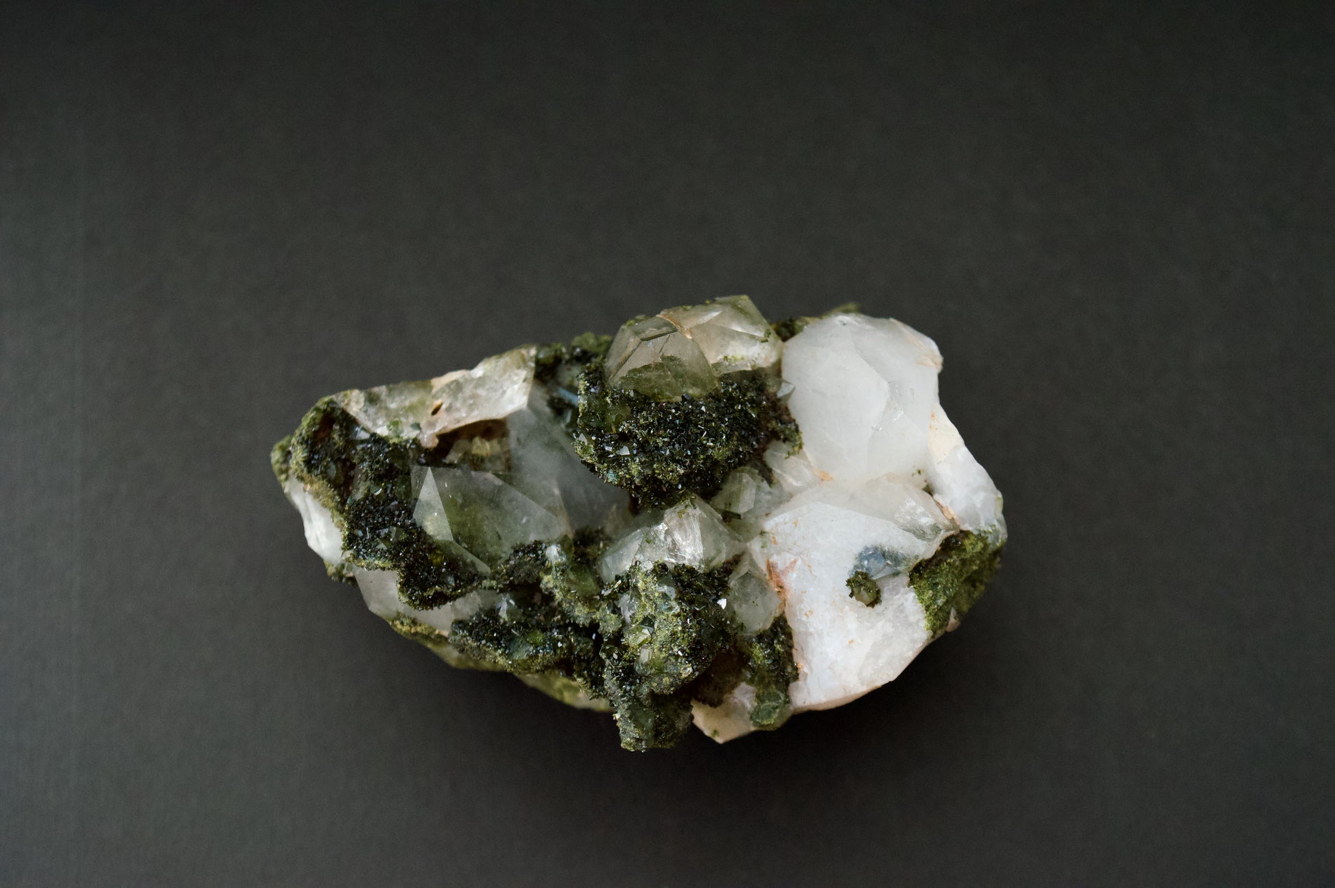 Quartz and Epidote Cluster from Peru