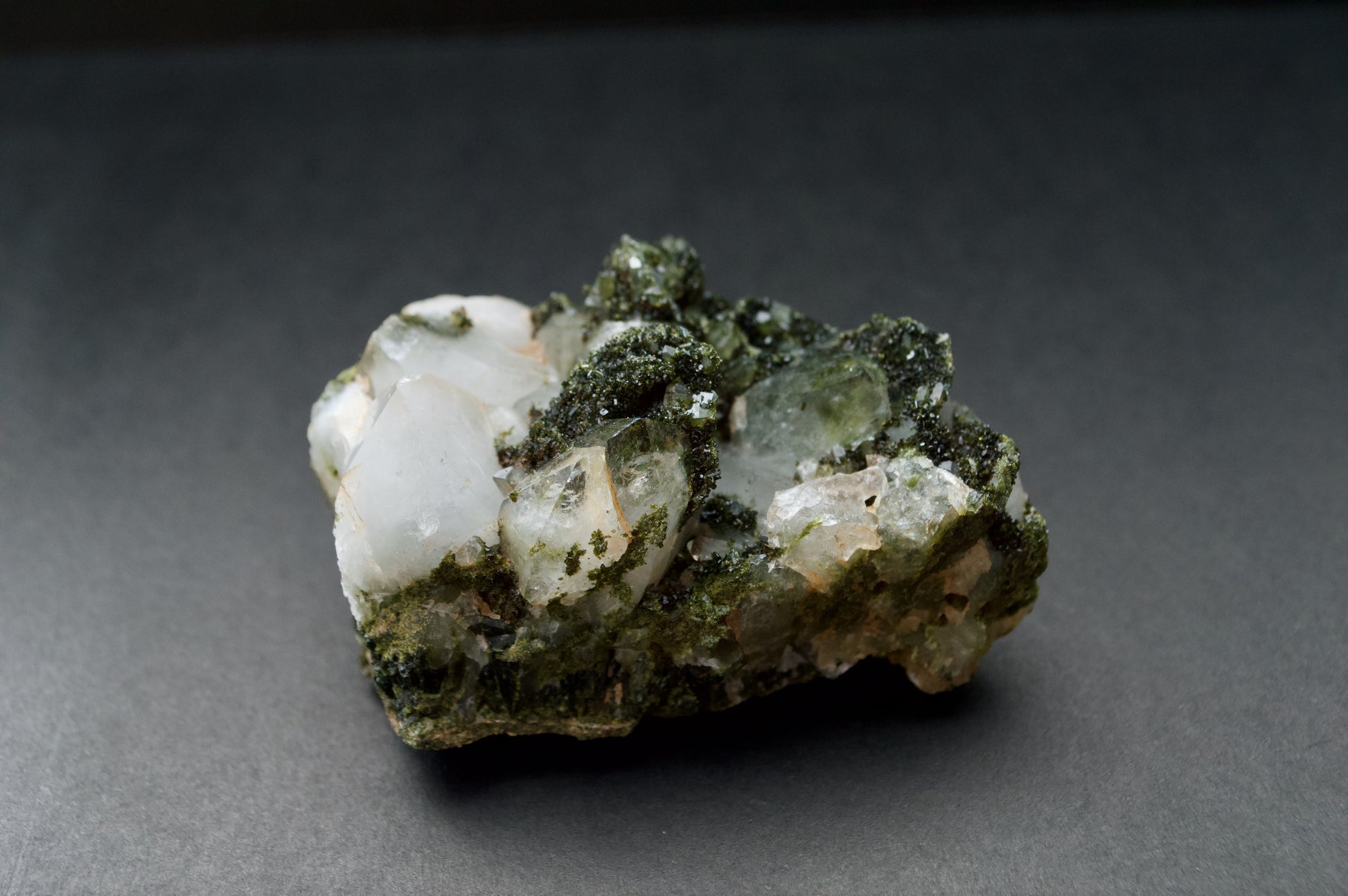 Quartz and Epidote Cluster from Peru