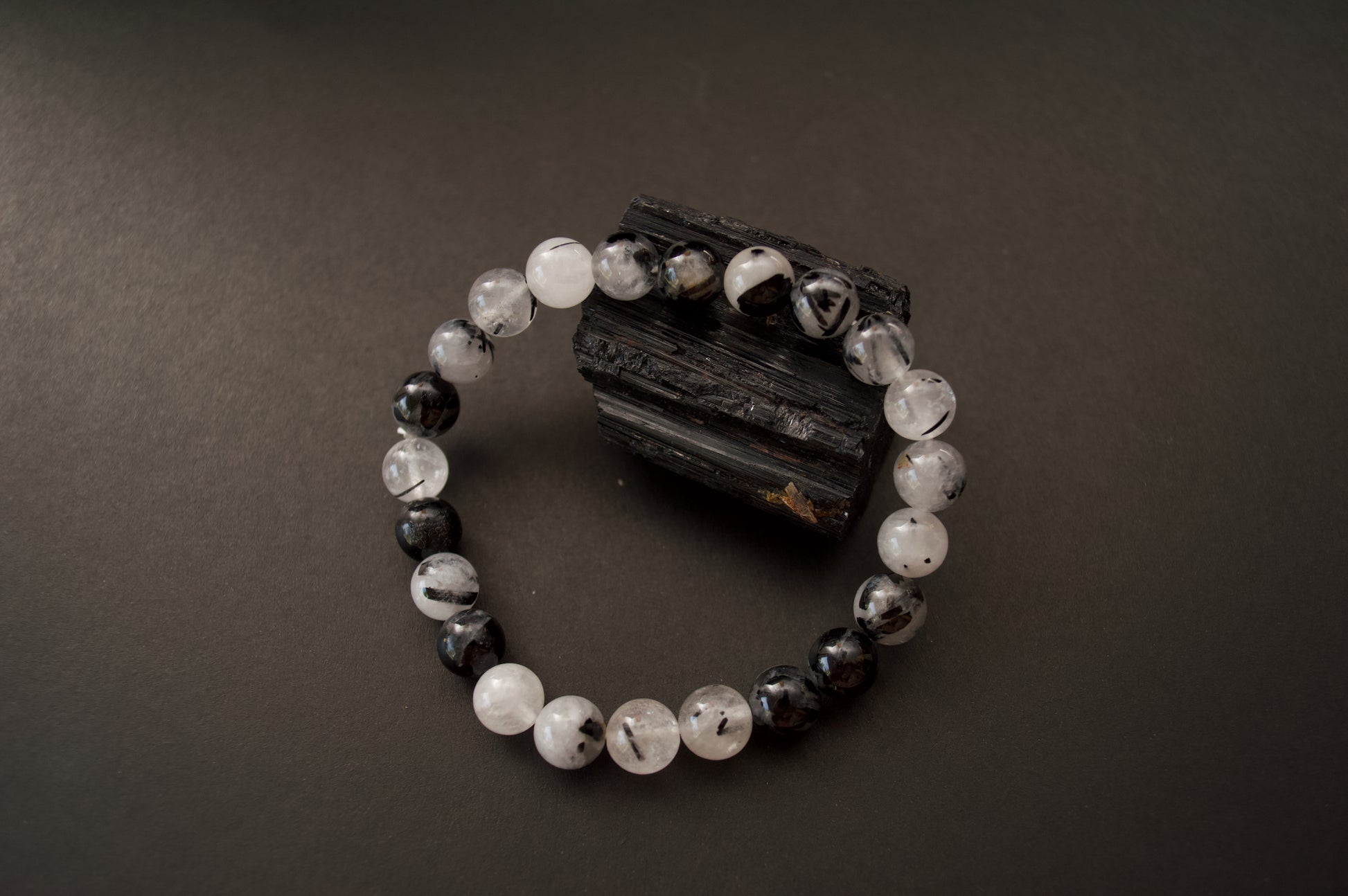 Tourmalated Quartz Stretch Bracelet